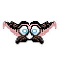 8-Bit Moustache & Eyes Eyeglasses